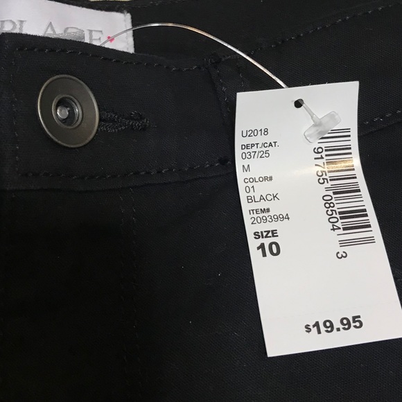 2 Children’s Place shorts, black size 10 - Picture 4 of 7